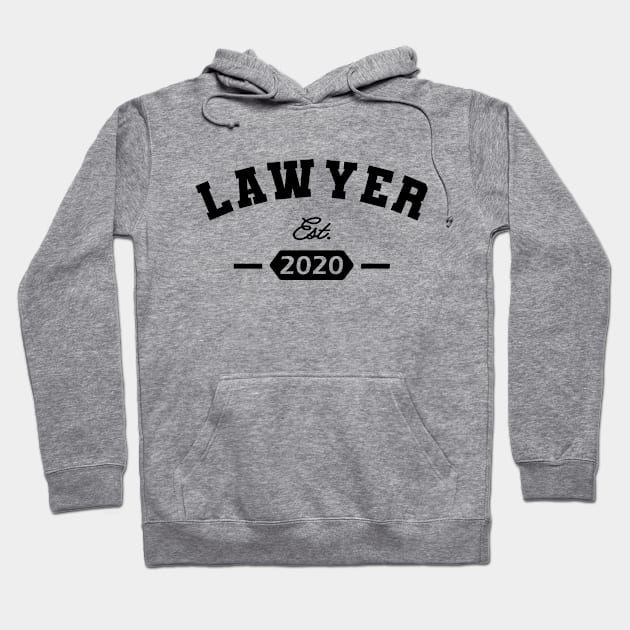 Lawyer Est. 2020 Hoodie by KC Happy Shop